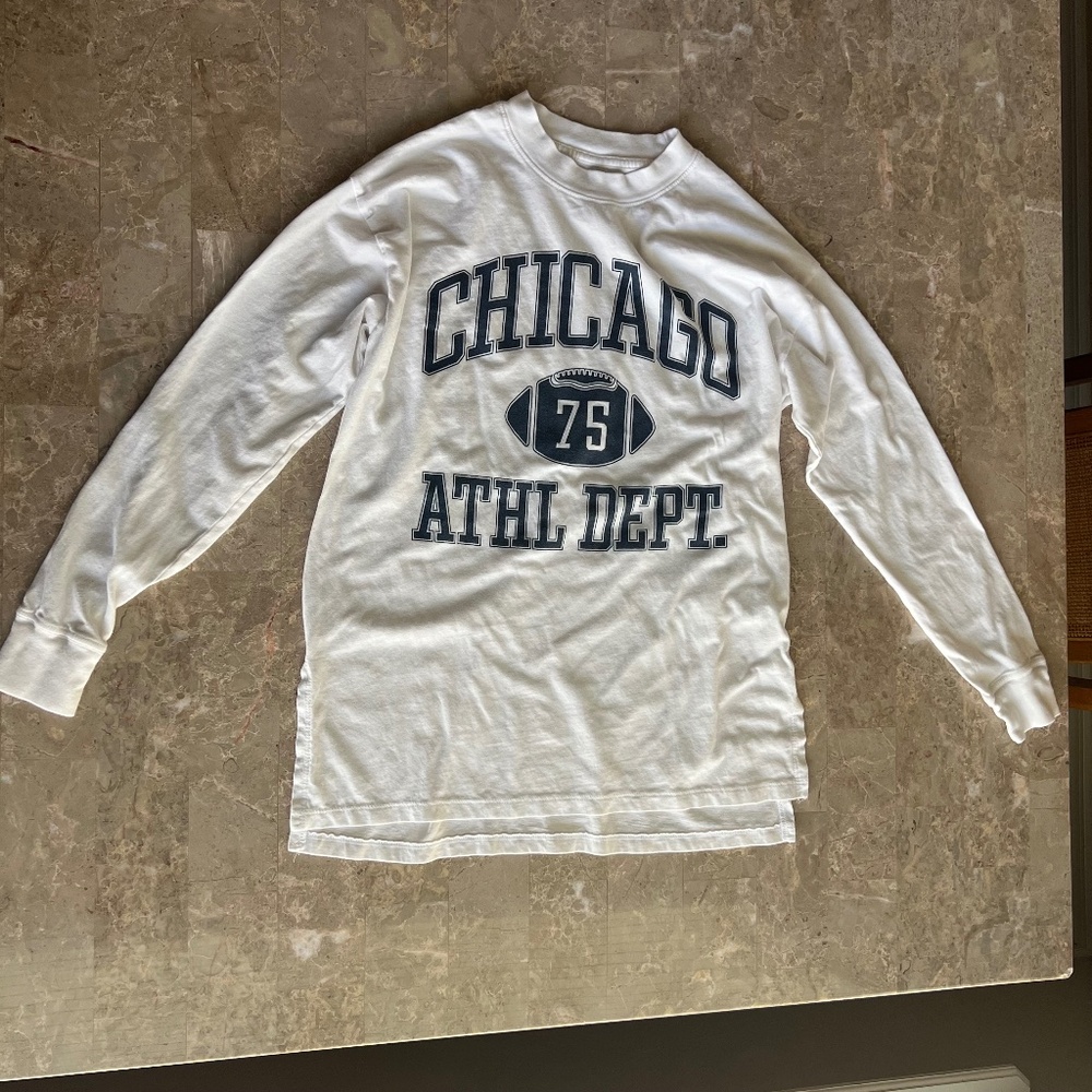 Abercrombie and Fitch Soft AF Collection Women Boyfriend Long Sleeve Tee White S